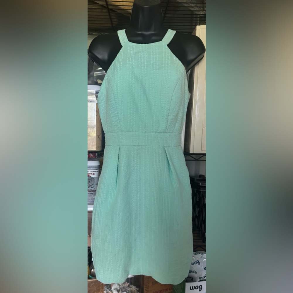 Jodi Kristopher Green Pleated Sweetheart Sheath Dress